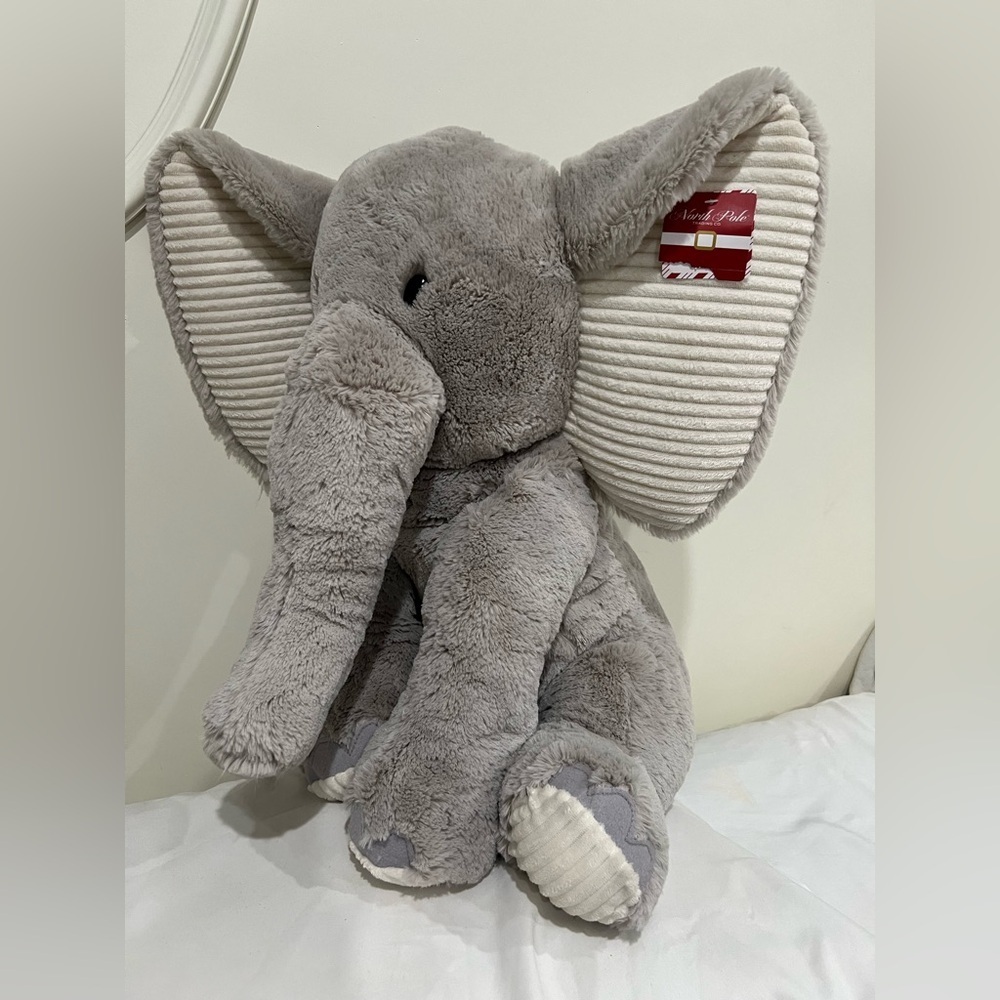 Gray Elephant Plush Toy - Picture 3 of 9
